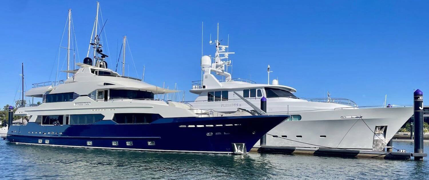 Princess Iluka Super Yacht painted by All Tones Marine Painting